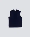 Aspesi Gilet In Lana Cashmere - Navy In Blue