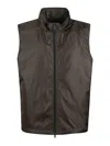 Aspesi Black Polyamide Gilet With High Collar