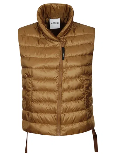 Aspesi Gilet Wendy In Caramello