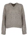 Aspesi V-neck Sweater In Gray