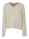 Aspesi Mohair And Wool Blend Sweater In Neutral