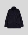 Aspesi Mini Field High-neck Zip-up Jacket In Navy