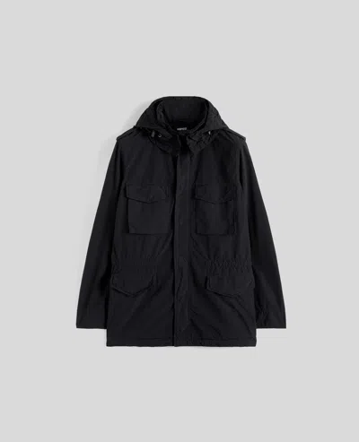 ASPESI GIUBBOTTO 65 REPLICA IN POLIESTERE E NYLON COMPATTO - NERO