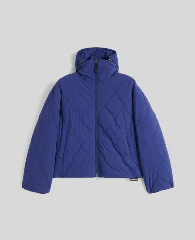 Aspesi Giubbotto In Nylon Bi Stretch Idrorepellente - Bluette