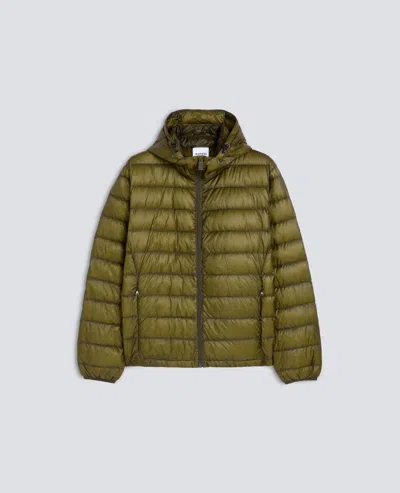 Aspesi Giubbotto In Nylon Imbottitito In Piuma - Militar In Green