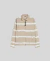Aspesi Giubbotto In Popeline Di Cotone Tie-dye - Beige In Beige