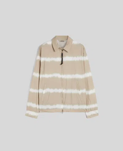 Aspesi Giubbotto In Popeline Di Cotone Tie-dye - Beige