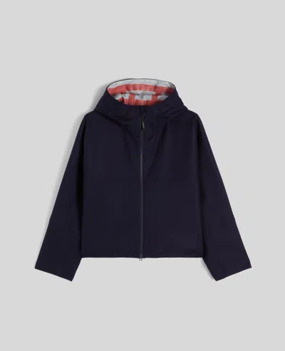 Aspesi Giubbotto In Twill Di Lana - Navy In Blue