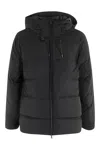Aspesi Hooded Puffer Jacket In Black