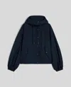 Aspesi Giubbotto Lea In Micro Twill Di Nylon - Blu Navy In Blu Navy