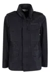 Aspesi Minfield Jacket With Concealed Hood And Adjustable Features