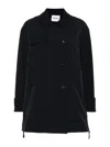 Aspesi Scarlett Trench Coat In Dark Blue