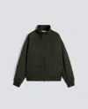 Aspesi Versatile High Collar Jacket Pockets In Green