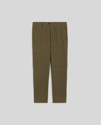 Aspesi Glen Plaid Seersucker Trousers