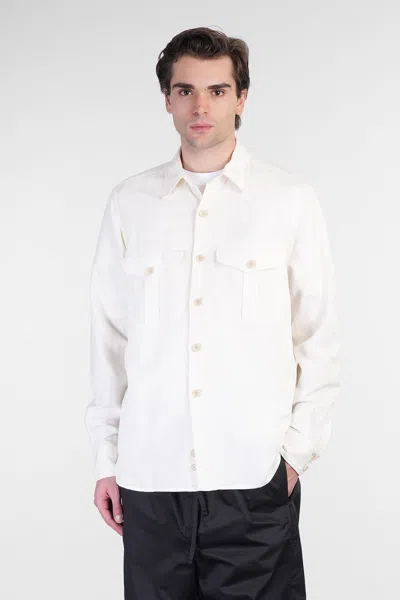 ASPESI GLENN SHIRT IN BEIGE LINEN