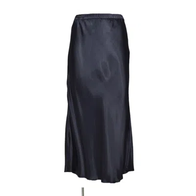 ASPESI GLOSSY PURE VISCOSE SATIN MIDI PENCIL SKIRT