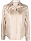 Aspesi Padded Shirt Jacket In Beige