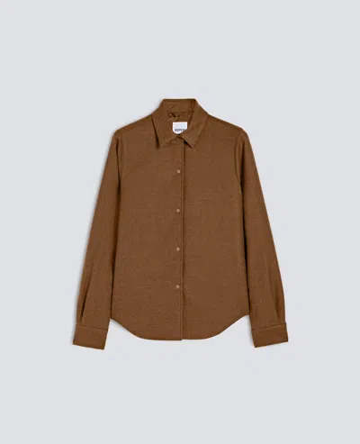 Aspesi Button-down Flannel Shirt In Pattern
