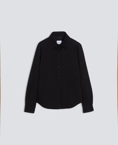 Aspesi -glue- Cotton Denim Shirt Jacket - Black
