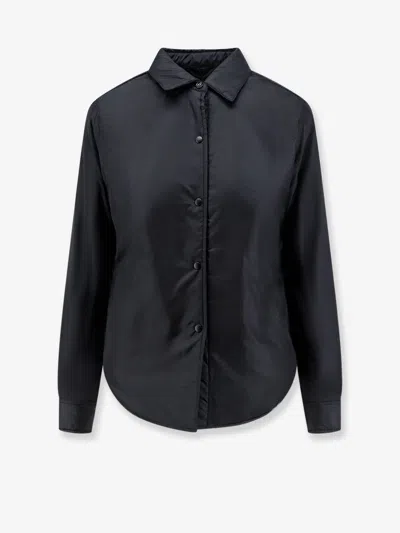 Aspesi Glue Nylon Shirt Jacket In Black