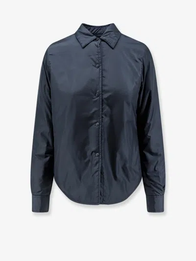 Aspesi Glue Nylon Shirt Jacket In Blue