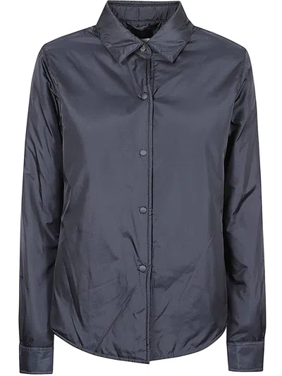 Aspesi Classic Long-sleeved Shirt In Blue