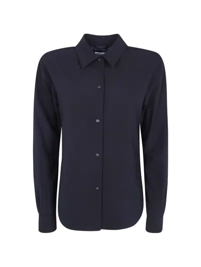 Aspesi Glue Press-stud Fastening Shirt In Blue