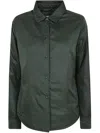 Aspesi Pointed-collar Button-up Shirt In British Racing Green