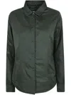 Aspesi Pointed-collar Button-up Shirt In Green