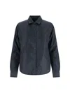 Aspesi Padded Shirt Jacket In Blue