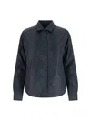Aspesi Collared Jacket With Button Cuffs And Pockets In Blue