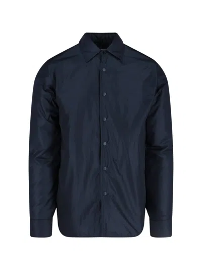 Aspesi 'glue' Shirt Jacket In Blue