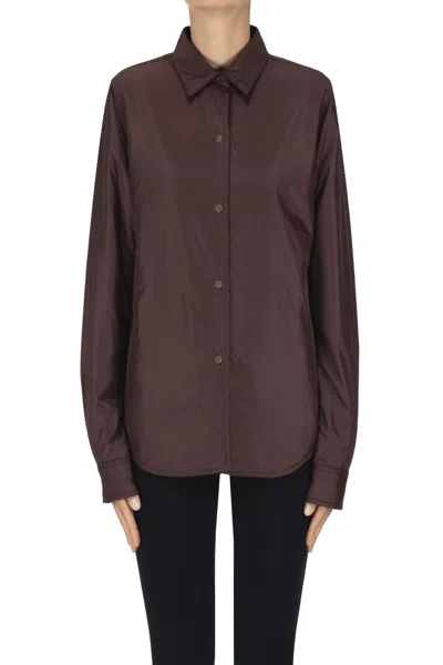 Aspesi Glue Shirt Jacket In Burgundy