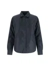 Aspesi Collared Jacket With Button Cuffs And Pockets In Blue