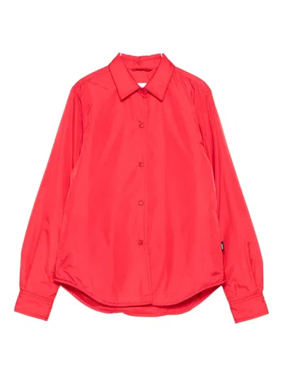 Aspesi Glue Shirt Jacket In Red