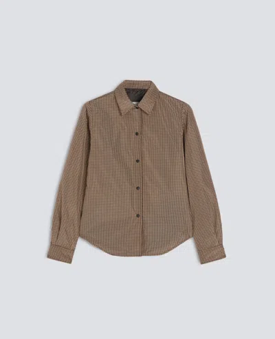 Aspesi -glue- Taffeta Shirt Jacket - Check Beige