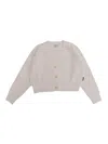 Aspesi Ribbed Button-up Cardigan In Neutral