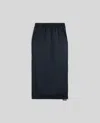 Aspesi Gonna Lunga In Raso Di Poliestere - Navy In Navy