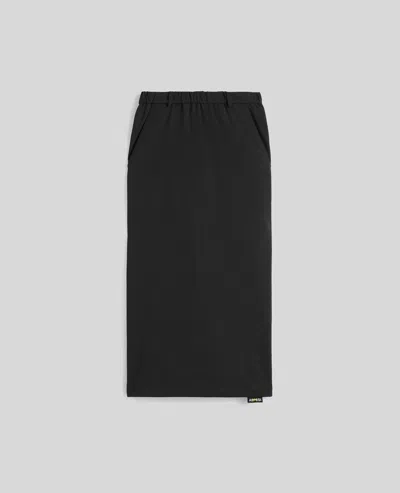 Aspesi Gonna Lunga In Tecno Micro French Terry - Nero