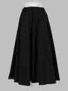 Aspesi Elasticated Flared Maxi Skirt In Black