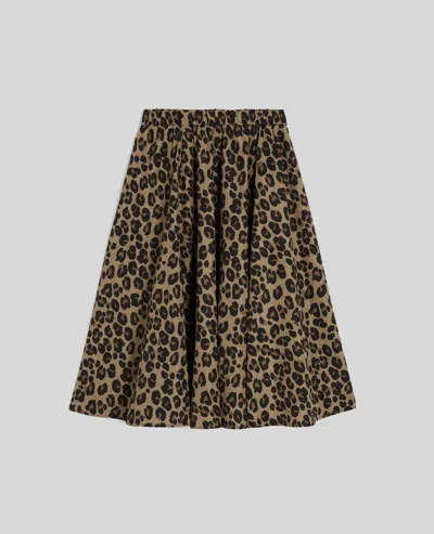 ASPESI GONNA WEHI SVASATA CON STAMPA LEOPARDO - MACULATO