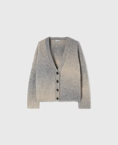Aspesi Gradient-effect Alpaca Cardigan