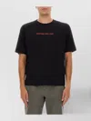 Aspesi Graphic Print Crew Neck Short Sleeve T-shirt In Black