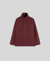 Aspesi Gravel Nylon Blend Jacket In Burgundy