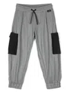 Aspesi Pinstriped Cargo Pants In Grey