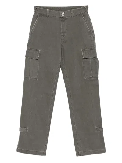 Aspesi Cargo-pocket Trousers In Gray