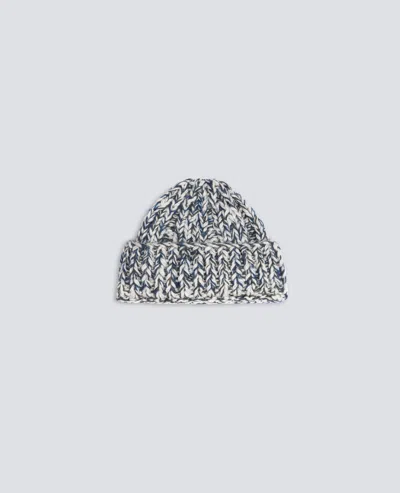 Aspesi Handmade Virgin Wool And Mohair Yarn Beanie - Blue