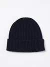 Aspesi Virgin Wool Beanie In Blue