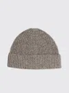 Aspesi Ribbed-knit Beanie Hat In Brown