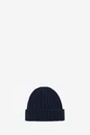 Aspesi Virgin Wool Beanie In Blue